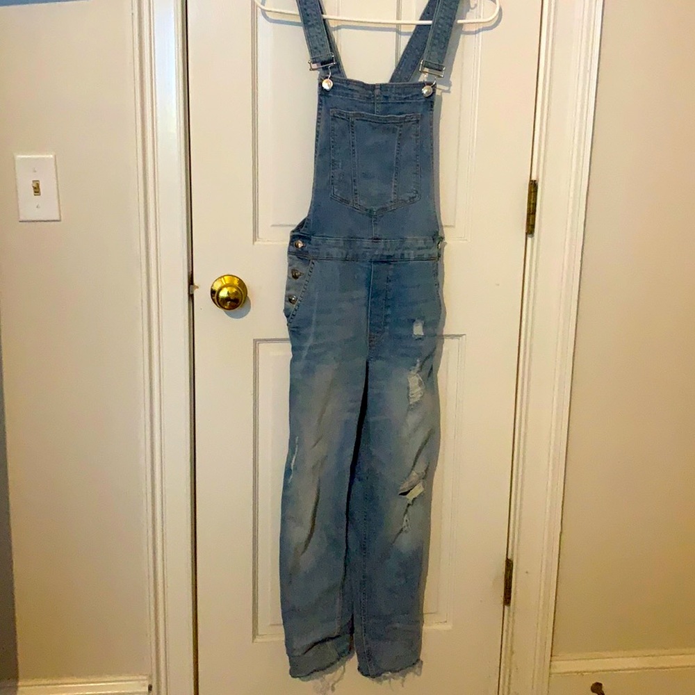 Distressed Demon overalls.
